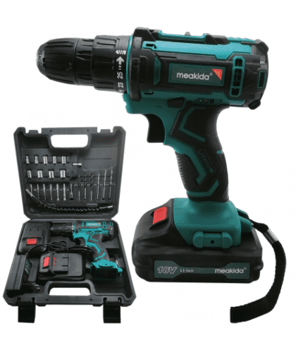 Cordless Drill 18V With 2 Batteries MEAKIDA